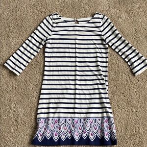 Lilly Pulitzer Navy and White Striped Mini Dress